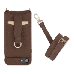 Victoria Case Iphone 6 7 8 Leather Strap -CaseCraze Store VICTORIA modern crossbody leather iphone cover iPhone 6 7 8 Leather Strap heartwood brown Vaultskin