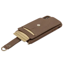 Victoria Crossbody Wallet Case Iphone Xs Max Chain Strap -CaseCraze Store VICTORIA simple crossbody travel iphone cover iPhone XS Max Chain Strap brown Vaultskin