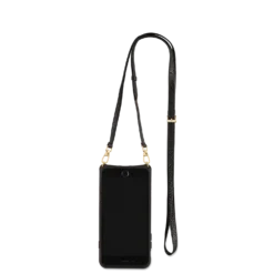 Victoria Case Iphone 7 Plus 8 Plus -CaseCraze Store VICTORIA simple crossbody wallet phone case iPhone 7 8 Plus Leather Strap midnight black Vaultskin