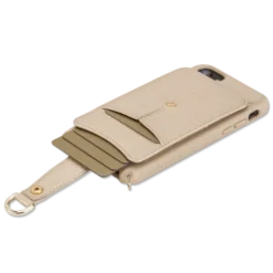 Victoria Crossbody Wallet Case Iphone 6 7 8 Chain Strap -CaseCraze Store VICTORIA thin crossbody minimalist mobile back case iPhone 6 7 8 Chain Strap champagne Vaultskin