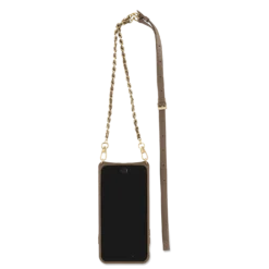 Victoria Case Iphone 7 Plus 8 Plus Chain -CaseCraze Store VICTORIA thin crossbody wallet phone cover iPhone 7 8 Plus Chain Strap heartwood brown Vaultskin