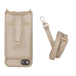 Victoria Case Iphone 6 7 8 Leather Strap -CaseCraze Store VICTORIA womens crossbody leather card cover iPhone 6 7 8 Leather Strap champagne Vaultskin