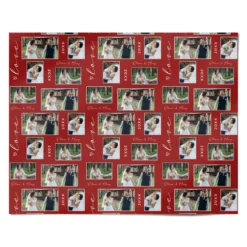 Valentine Wedding Photo Personalised Wrapping Paper -CaseCraze Store Valentine Wedding Photo Personalised Personalised Wrapping Paper Alternative
