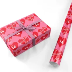 Valentines Day Hearts Wrapping Paper -CaseCraze Store Valentines Day Hearts Personalised Wrapping Paper