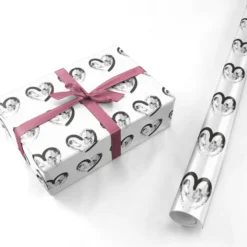Valentines Day Photo Personalised Wrapping Paper -CaseCraze Store Valentines Day Photo Personalised Personalised Wrapping Paper