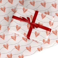 Valentines Love Heart Wrapping Paper