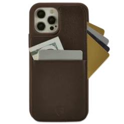 Eton Armour Wallet Case Iphone 12 Pro -CaseCraze Store VaultskinETONARMOURiPhone12Brown2Front
