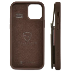 Eton Armour Wallet Case Iphone 12 Pro -CaseCraze Store VaultskinETONARMOURiPhone12Brown3Back