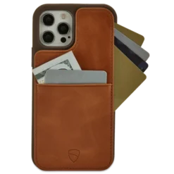 Eton Armour Wallet Case Iphone 13 -CaseCraze Store VaultskinETONARMOURiPhone12Cognac2Front 03bfa483 59cf 4f1f bbcf ae110773db7c