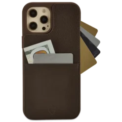 Eton Armour Wallet Case Iphone 12 Pro Max -CaseCraze Store VaultskinETONARMOURiPhone12ProMaxBrown2Front