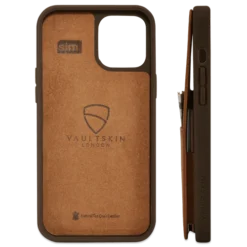 Eton Armour Wallet Case Iphone 12 Pro Max -CaseCraze Store VaultskinETONARMOURiPhone12ProMaxCognac3Back