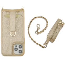 Victoria Crossbody Wallet Case Iphone 13 Pro Chain Strap -CaseCraze Store VaultskinVICTORIAiPhone12ChampagneChain2Front 498396fe dc4f 490b 917f 9d9fcbe4a72e