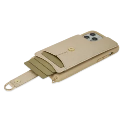 Victoria Crossbody Wallet Case Iphone 12 Pro Max Chain Strap -CaseCraze Store VaultskinVICTORIAiPhone12ChampagneLeather3Side bef1aabb c0be 42a7 b50e 7d41389e9535