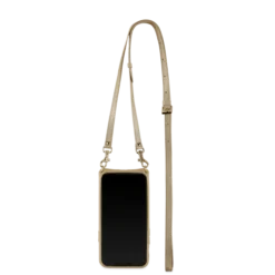 Victoria Crossbody Wallet Case Iphone 13 Leather Strap -CaseCraze Store VaultskinVICTORIAiPhone12ChampagneLeather4Back 0292c294 65f3 4b1e 9c24 3f3c2e4fce59