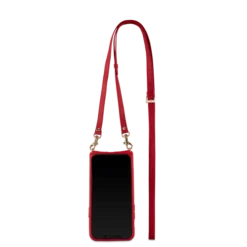 Victoria Crossbody Wallet Case Iphone 13 Leather Strap -CaseCraze Store VaultskinVICTORIAiPhone12RedLeather4Back d6c0c35a 51fb 4cbe bc44 c9d6e8024345