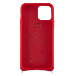 Victoria Crossbody Wallet Case Iphone 12 Leather Strap -CaseCraze Store VaultskinVICTORIAiPhone12RedLeather5Back