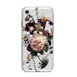 Vintage Flowers IPhone Case -CaseCraze Store Vintage Flowers iPhone 8 Bumper Case on Silver iPhone