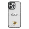 Watercolour Bee With Name IPhone Case