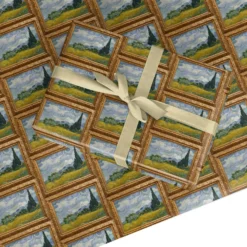 Wheat Field Cypresses By Vincent Van Gogh Fine Art Wrapping Paper