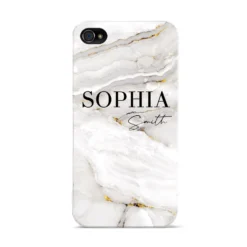 White And Gold Marble IPhone Case -CaseCraze Store White And Gold Marble Apple iPhone 4s Case