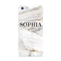 White And Gold Marble IPhone Case -CaseCraze Store White And Gold Marble Apple iPhone 5 Case