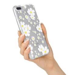 White Daisy Flower IPhone Case 34 White Daisy Flower IPhone Case -CaseCraze Store White Daisy Flower iPhone 7 Plus Bumper Case on Silver iPhone Alternative Image