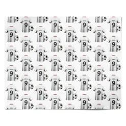 White Red Personalised Football Shirt Wrapping Paper 7 White Red Personalised Football Shirt Wrapping Paper -CaseCraze Store White Red Personalised Football Shirt Personalised Wrapping Paper Alternative