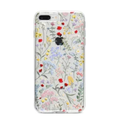 Wild Flowers IPhone Case 29 Wild Flowers IPhone Case -CaseCraze Store Wild Flowers iPhone 8 Plus Bumper Case on Silver iPhone