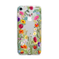 Wildflower IPhone Case -CaseCraze Store Wildflower iPhone 7 Bumper Case on Silver iPhone