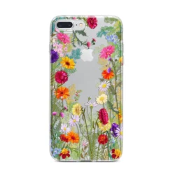 Wildflower IPhone Case -CaseCraze Store Wildflower iPhone 7 Plus Bumper Case on Silver iPhone