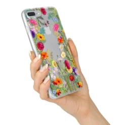 Wildflower IPhone Case -CaseCraze Store Wildflower iPhone 7 Plus Bumper Case on Silver iPhone Alternative Image
