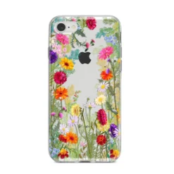 Wildflower IPhone Case -CaseCraze Store Wildflower iPhone 8 Bumper Case on Silver iPhone