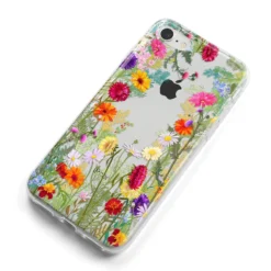 Wildflower IPhone Case -CaseCraze Store Wildflower iPhone 8 Bumper Case on Silver iPhone Alternative Image