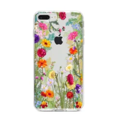 Wildflower IPhone Case -CaseCraze Store Wildflower iPhone 8 Plus Bumper Case on Silver iPhone