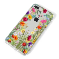 Wildflower IPhone Case -CaseCraze Store Wildflower iPhone 8 Plus Bumper Case on Silver iPhone Alternative Image