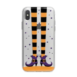 Witch Legs IPhone Case -CaseCraze Store Witch Legs iPhone X Bumper Case on Silver iPhone Alternative Image 1