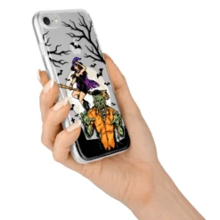 Witch Meets Zombie IPhone Case -CaseCraze Store Witch Meets Zombie iPhone 7 Bumper Case on Silver iPhone Alternative Image