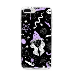 Witch IPhone Case -CaseCraze Store Witch iPhone 8 Plus Bumper Case on Silver iPhone