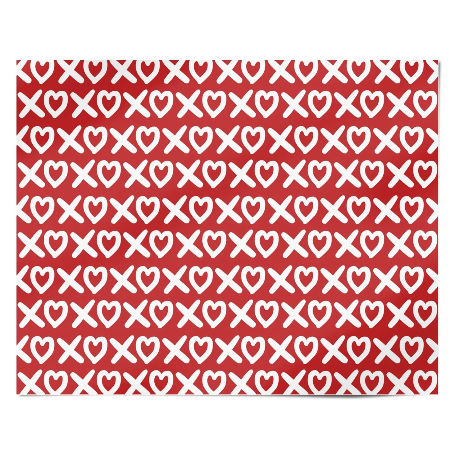 XOXO Red Wrapping Paper 4 XOXO Red Wrapping Paper - Image 4