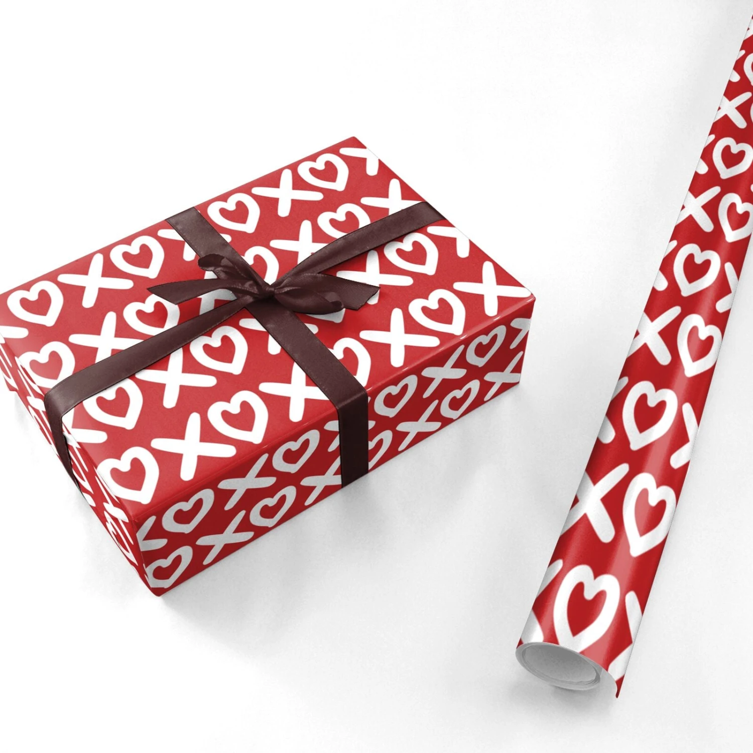 XOXO Red Wrapping Paper 3 XOXO Red Wrapping Paper - Image 3