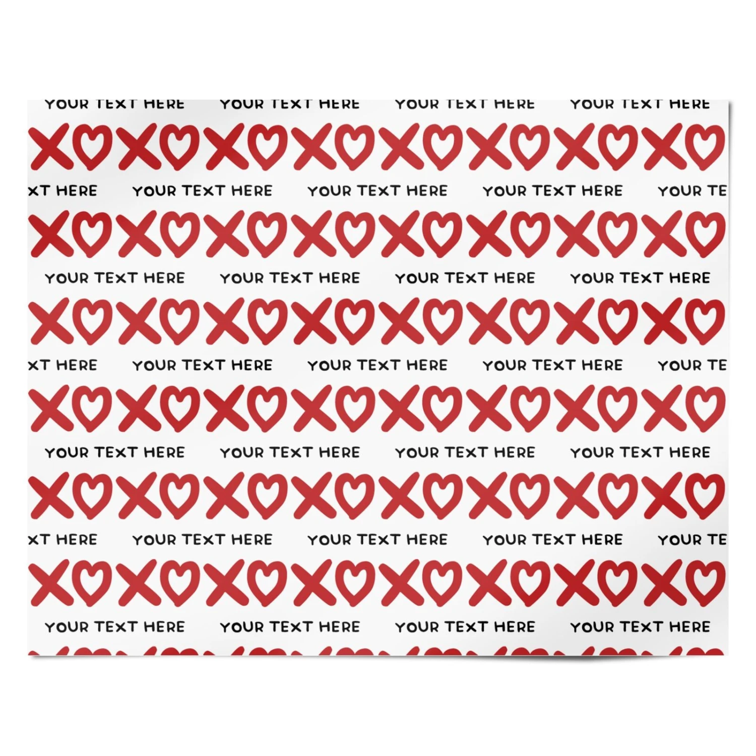 XOXO Valentines Personalised Wrapping Paper 4 XOXO Valentines Personalised Wrapping Paper - Image 4