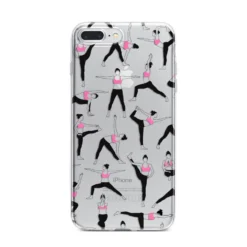 Yoga IPhone Case -CaseCraze Store Yoga iPhone 7 Plus Bumper Case on Silver iPhone