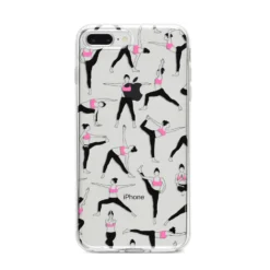 Yoga IPhone Case -CaseCraze Store Yoga iPhone 8 Plus Bumper Case on Silver iPhone