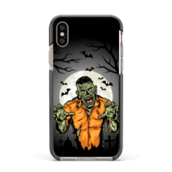 Zombie Night IPhone Case -CaseCraze Store Zombie Night Apple iPhone Xs Impact Case Black Edge on Gold Phone