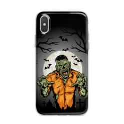 Zombie Night IPhone Case -CaseCraze Store Zombie Night iPhone X Bumper Case on Silver iPhone Alternative Image 1