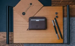 Mayfair 34 Mayfair -CaseCraze Store slim leather wallet zipper minimalist designer mayfair vaultskin 1 brown