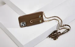 Victoria Crossbody Wallet Case Iphone 13 Pro Chain Strap -CaseCraze Store victoria crossbody pouch case leather wallet brown 72939724 c110 4f1e 817b 10fbad40c139